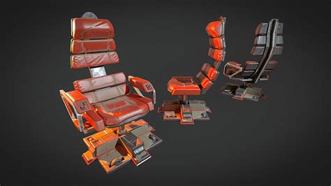 Cyberpunk Chair Free Vr Ar Low Poly 3d Model Cgtrader