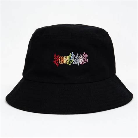 Feelings Rainbow Embroidered Bucket Hat Aesthetic Clothing Etsy