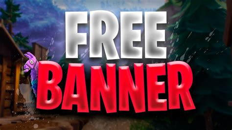 Free Fortnite Banner Template By Sarx Banner Fortnite Gratis Youtube