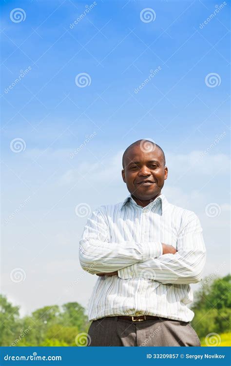 Confident Black Man Stock Image Image Of Attractive 33209857