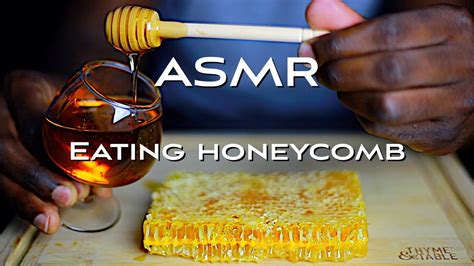 Asmr Eating Raw Honeycomb Satisfying Sticky Sounds Youtube