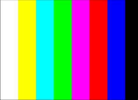 14 Original Colour Bar Static Test Pattern Used In