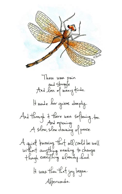 But on closer examination cause unpleasant feelings in many. 8x10 Print: Afterwards | Etsy | Dragonfly quotes ...