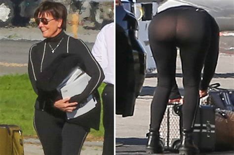 Kris Jenner Proves Her Kardashian Genes By Exposing Bare Bum In Leggings Daily Star