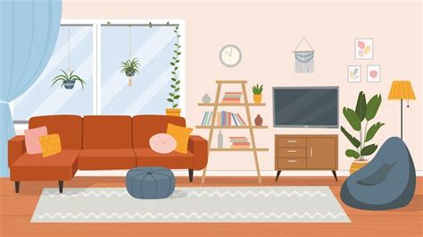 Living Room Cartoon Png