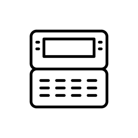 Phone Pager Vector Icon Illustration 23197644 Vector Art At Vecteezy