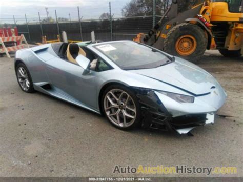 Wrecked Lamborghini Huracan Salvage Auction History Copart And Iaai