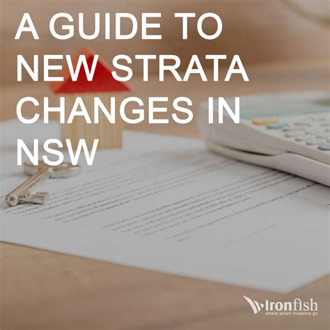 A Guide To New Strata Changes In Nsw Ironfish