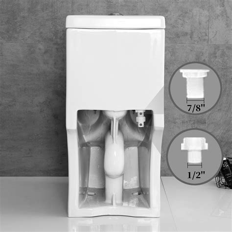 Horow Modern One Piece Toilet Dual Flush Elongated With Soft Closing