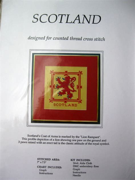 Save 40% on these cd bundles of cross stitch patterns. Scotland's Coat of Arms Cross Stitch Pattern by Heartland ...
