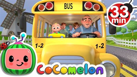 Cocomelon The Wheels On The Bus Go Round And Round Youtube