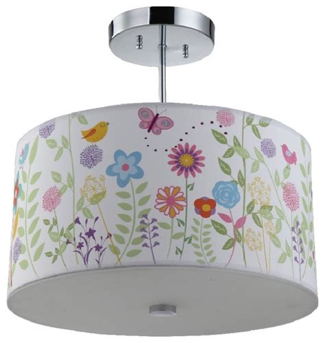 It's also a great gift for aviation lovers of all ages. Flowers and Butterflies Ceiling Light - Kids Ceiling ...