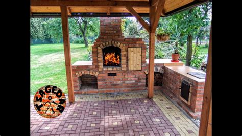 Zahradní Krb S Udírnou Stavba Diy Building Outdoor Fireplace With