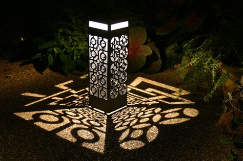 Decorative Steel Light Bollard Outdoor Light By Fern Valley Art