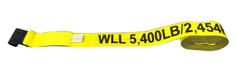 4 X 30 Heavy Duty Winch Strap 5 400 Lbs WLL Cargo Securement