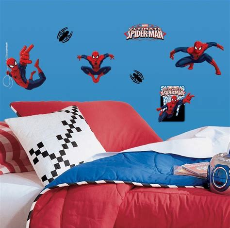Spiderman Wall Stickers Peel And Stick Ultimate Spider Man Wall Decals