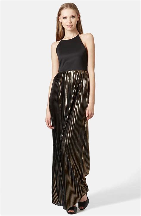 Topshop Strappy Pleated Maxi Dress Nordstrom