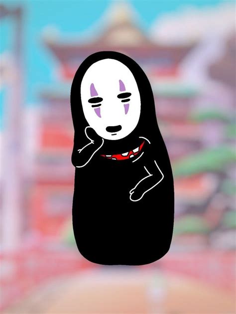 How To Draw No Face From Spirited Away Draw Central Drawings