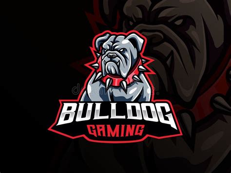 Bulldog Mascot Sport Logo Design Stock Vector Illustration Of Games