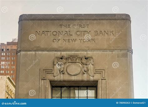 The First National City Bank Of New York Editorial Stock Photo Image