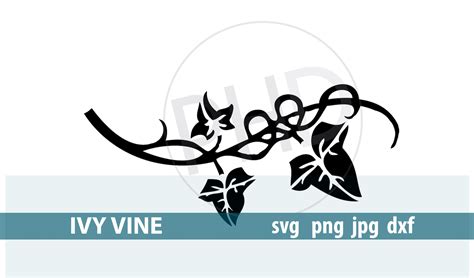 Ivy Leaf Vine Cut Or Print File Includes Svg Png And  Etsy