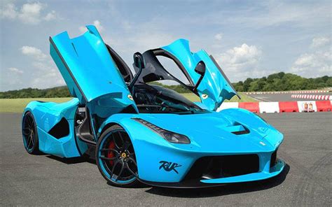 Ferrari Laferrari Rendered In Baby Blue