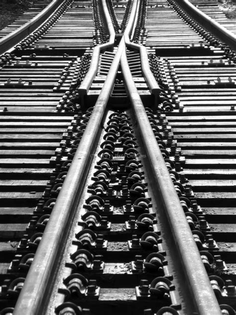 Abstract Photography Black And White Fine Art Geometric Art Railroad