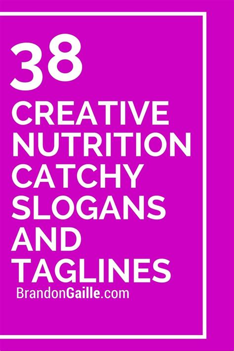 List Of Creative Nutrition Catchy Slogans And Taglines Nutrition Month Slogan Catchy