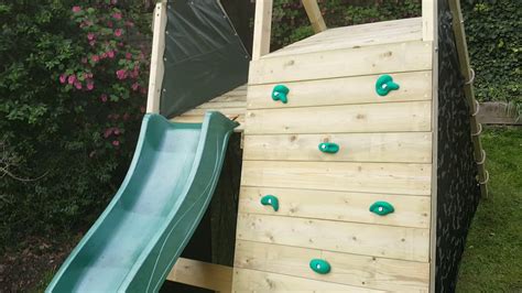 Climbing Pyramid Wooden Play Centre By Plum Play Assembled By Climbing
