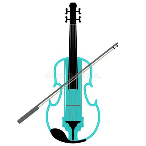 Isolated Violin Outline Musical Instrument Stock Vector Illustration
