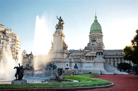 Fonds Decran Argentine Fontaine Monument Sculptures Buenos Aires
