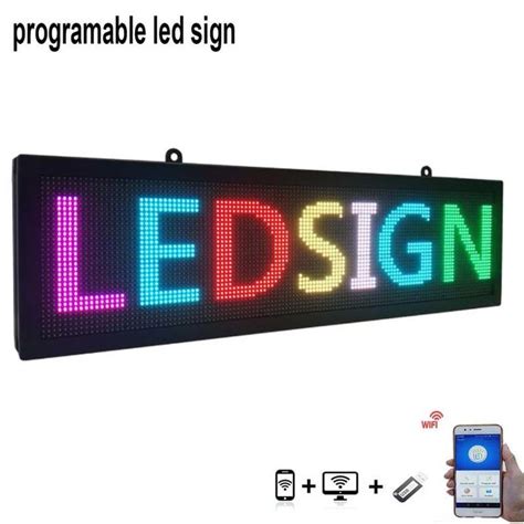 P5 Programmable Scrolling Led Window Display Signs 408 Inch Indoor