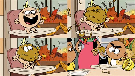 Loud House Carlitos Throws Food At Lily By Dlee1293847 On Deviantart