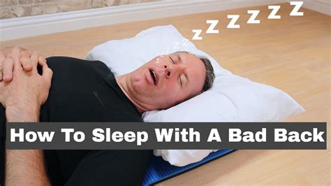 How To Sleep With A Bad Back And The Best Sciatica Sleeping Positions