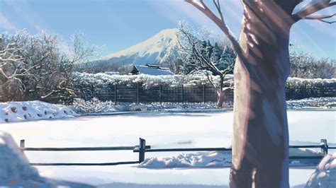 Anime Winter Scenery Wallpapers Wallpaper Cave