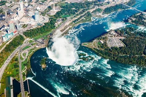 Premium Photo Fantastic Aerial Views Of The Niagara Falls Ontario