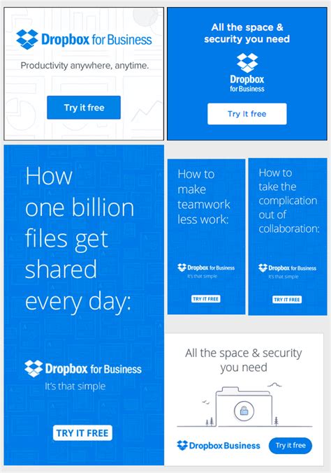 Exemple Banniere Publicitaire Web Dropbox Visual Advertising Display