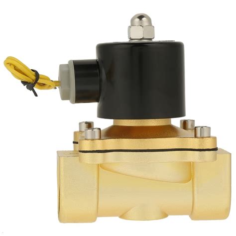 Dc 12v 1 In Electric Solenoid Valve Brass 2 Way 2 Position Pneumatic
