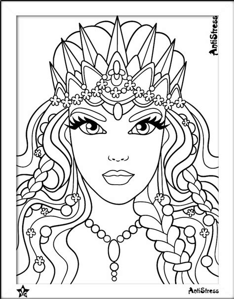 Beauty Coloring Page Beautiful Women Pages For Adults In Cute Cute Coloring Pages Princess