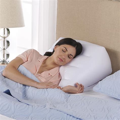 The Inflatable Pillow Wedge Hammacher Schlemmer