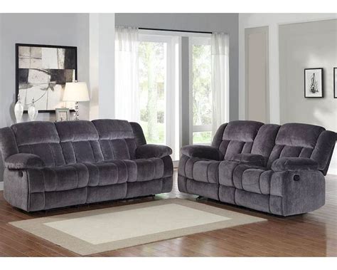 Charcoal Reclining Sofa Set Laurelton By Homelegance El 9636cc Set