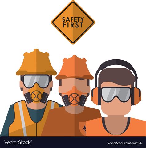 Safety At Work Icon Design Royalty Free Vector Image