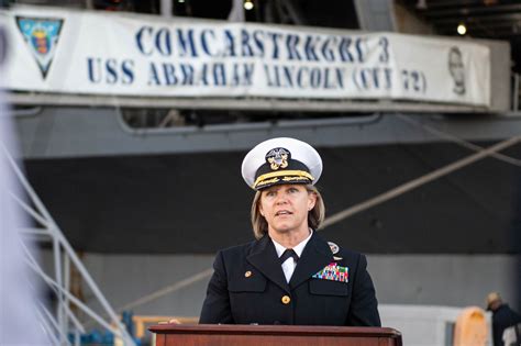 first woman to command us aircraft carrier didn t even know she could get the job indianapolis