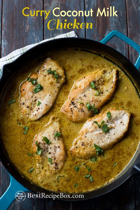 The creamy sauce is excellent with garlic mashed potatoes or rice. Coconut Curry Chicken Breast | Thai Chicken Curry - My ...
