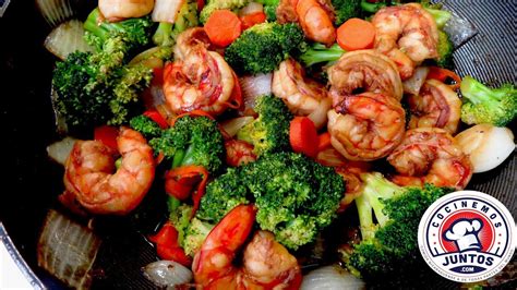 Vegetales con camarones en salsa de soya | delicias de cocina. Recetas De Camarones Con Vegetales - Mejores Recetas Faciles