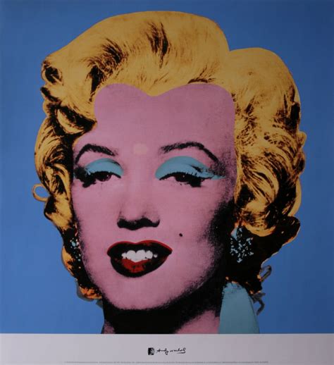 Andy Warhol Poster Marilyn Monroe Shot Blue 1964 Reproduction