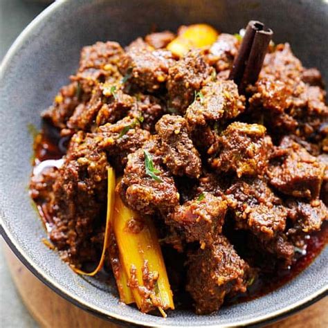 Beef Rendang Recipe Rendang Daging Tamarind