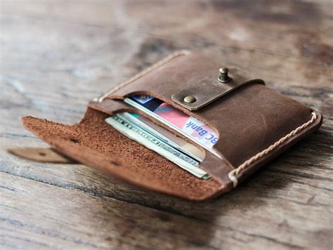 Handmade Wallet Leather Credit Card Wallet Handmade Leather Wallet