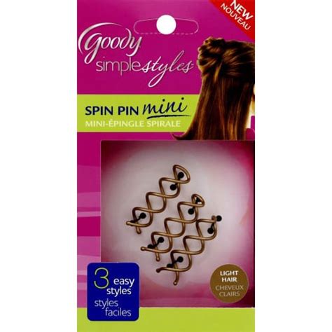 Simple Styles Spin Pin Mini Light Hair Goody 3 Spin Pins Delivery Cornershop By Uber