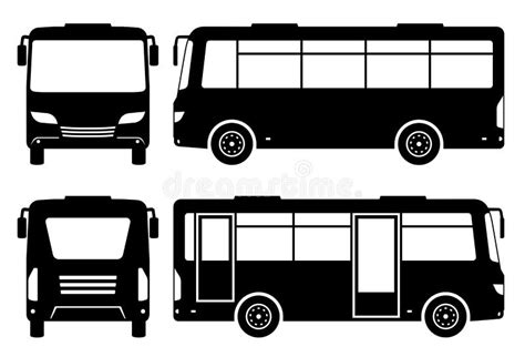 Bus Silhouette Stock Illustrations 18199 Bus Silhouette Stock